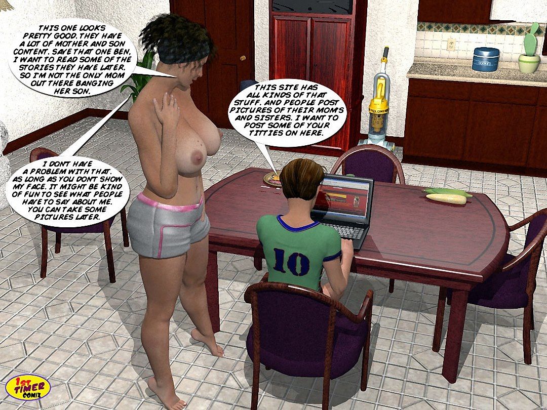 Mom and Son Pool Side- 1st timer - part 5