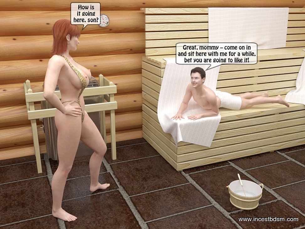 anne ve Oğlu sauna