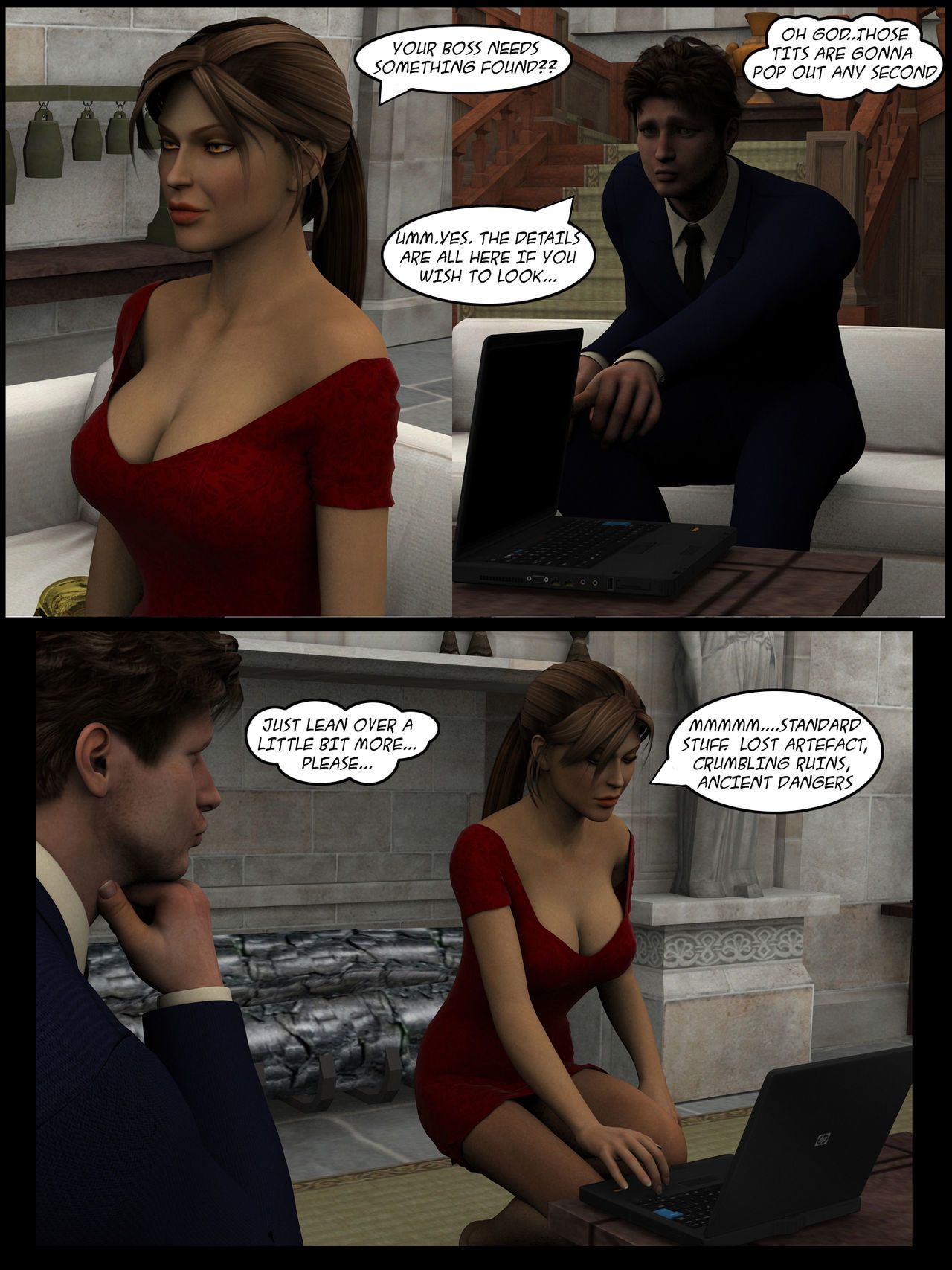 Lara Croft D Bande dessinée - la négociation
