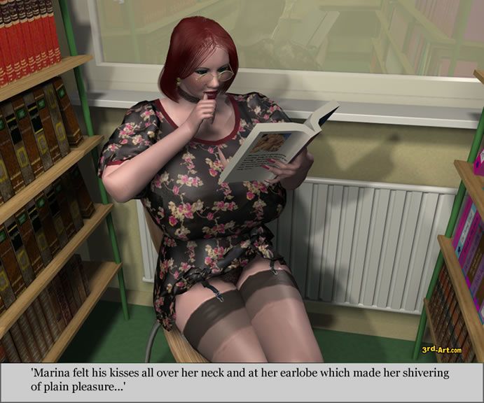 lievelingen model Nadia in De bibliotheek - Onderdeel 2