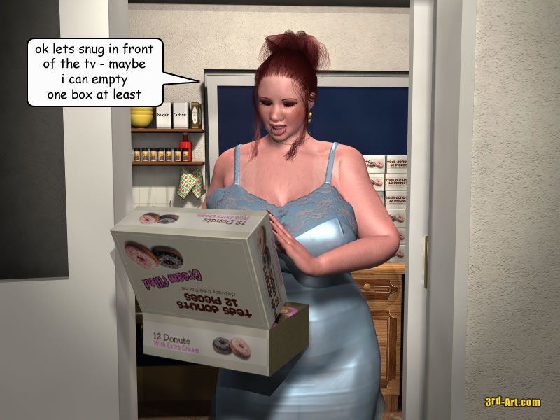 3Darlings Model Nadia eat Donuts - part 2
