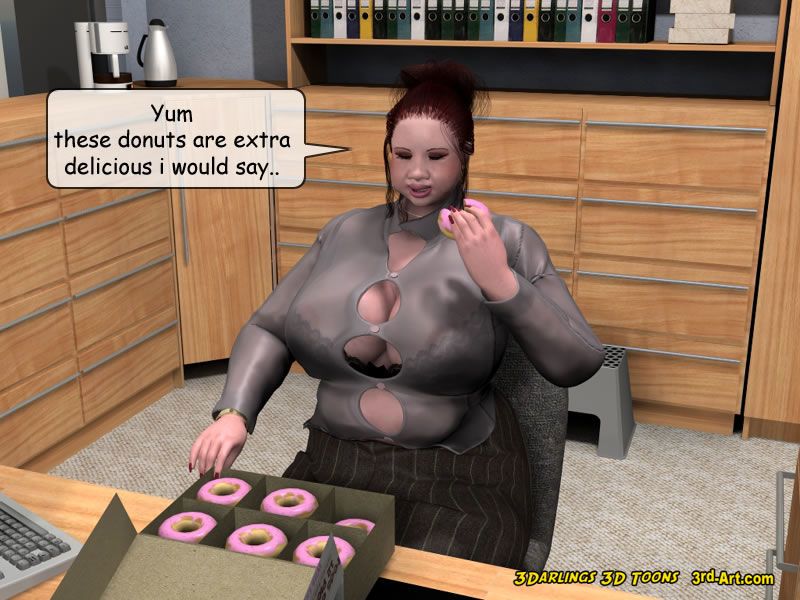 queridinhos modelo Nadia comer donuts - parte 4