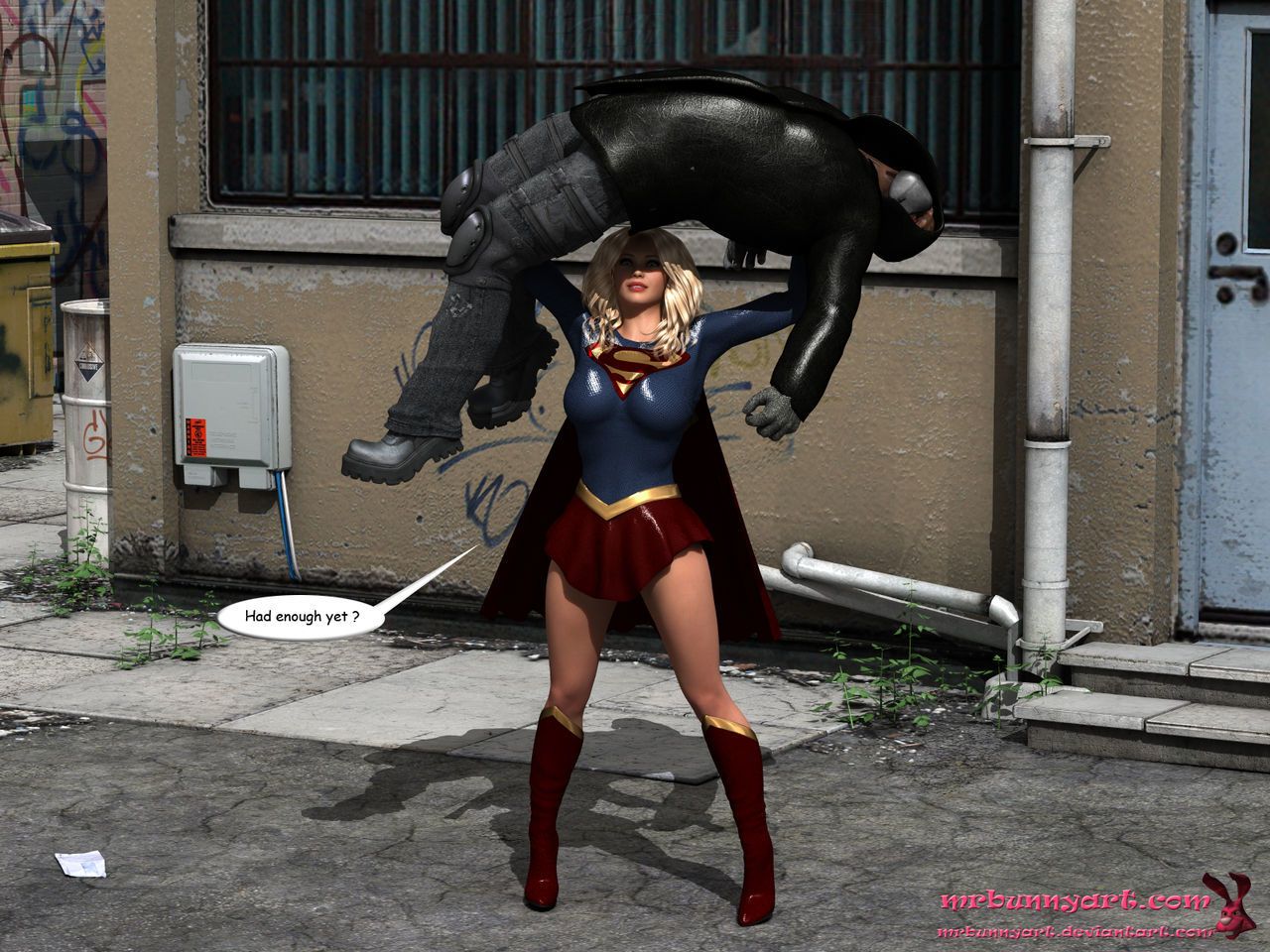 supergirl vs Caino
