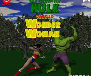 De ongelooflijk hulk versus wonder Vrouw