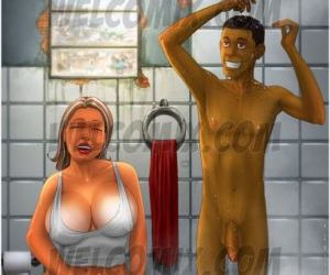 Comics Brazilian Slumdogs 2- Sharing Bathroom, welcomix  blowjob