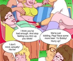 histórias em quadrinhos Rei de Hill desenhada Sexo, grupo família