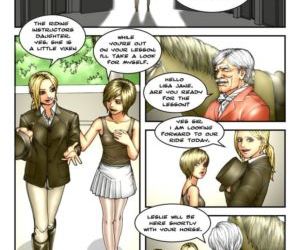 comics L' équitation Leçons, transexuelle futanari & transexuelle & dickgirl