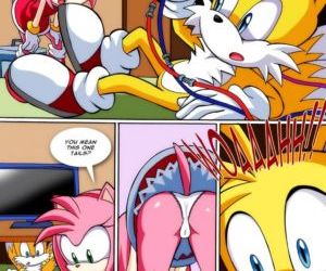 komiksy Sonic projekt XXX 3, działa ten cały trójkąt , puszysty Sonic w jeż