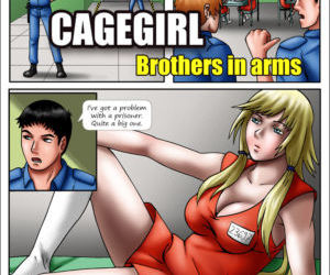 Cagegirl Brüder in Arme