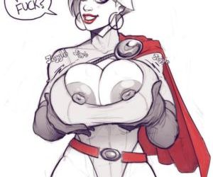 Power Girl On Darkseid