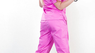 Blonde nurse Kagney Linn Karter..