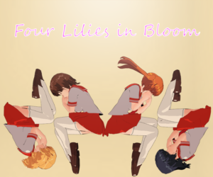 Cuatro los lirios en Bloom
