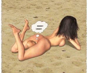Un hermosa desnudo Chica y Un midget enterrado en arena Parte 2