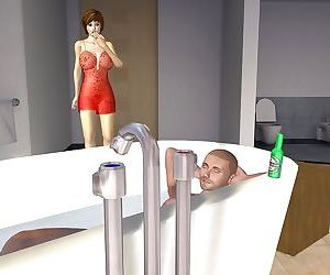 Horny 3d chick finds a sleeping dude - part 264