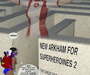 Dbcomix 新しい アーカム のための superheroines 2 の 大 脱出