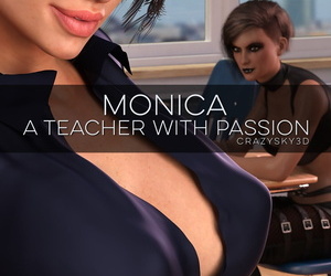 Crazysky3d monica: 一个 老师 与 激情